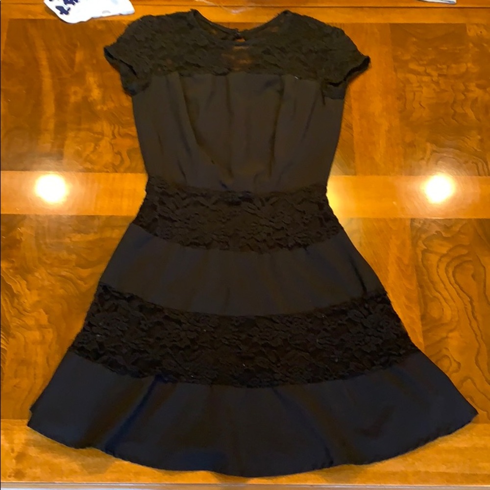 Black mini dress